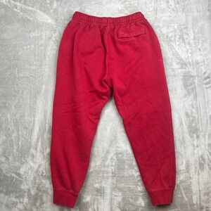 Nike Sportswear Club Fleece Joggers Red Tapered Sweatpants Mens Large BV2671-690